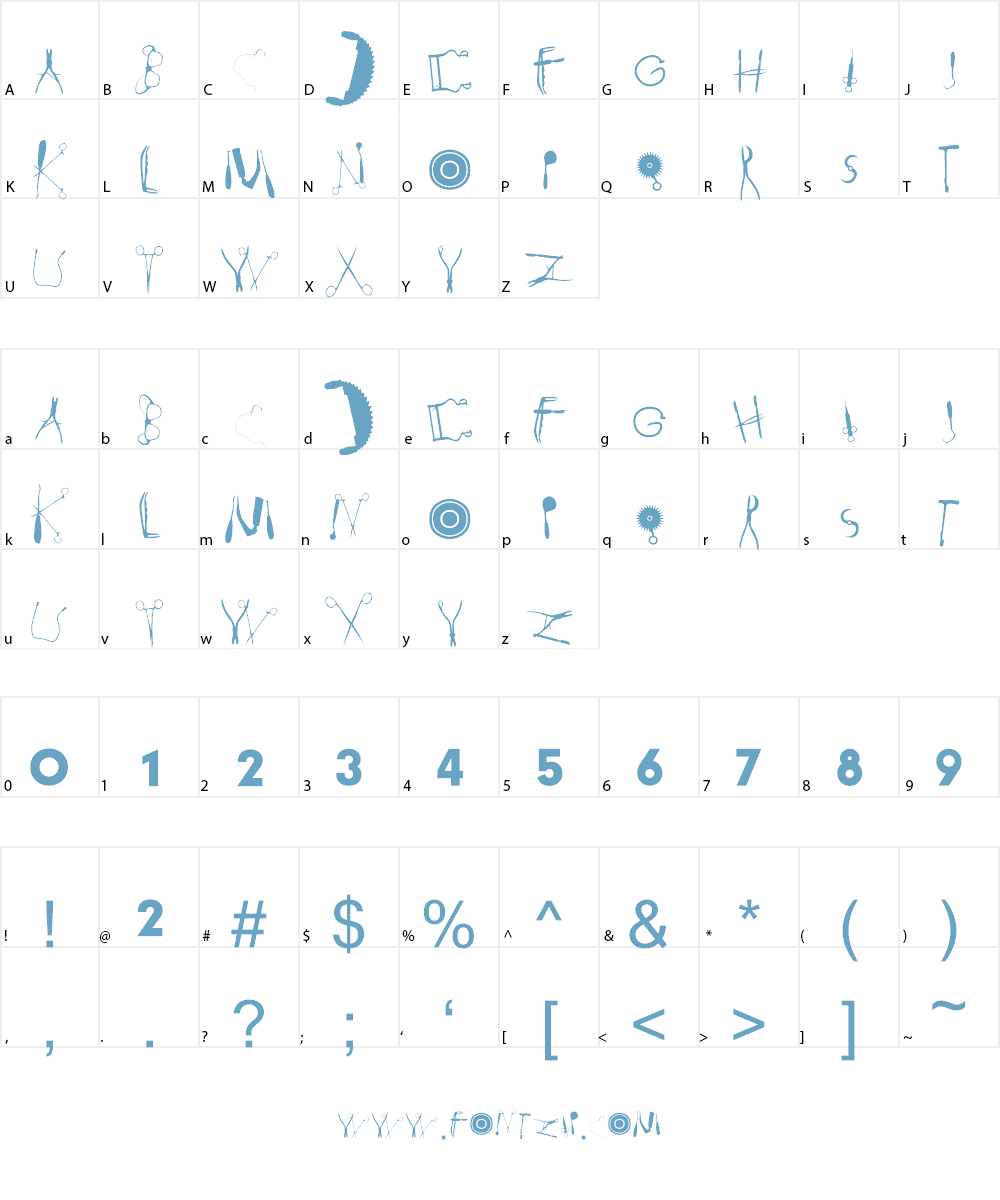 Anatomie 2 Font Character